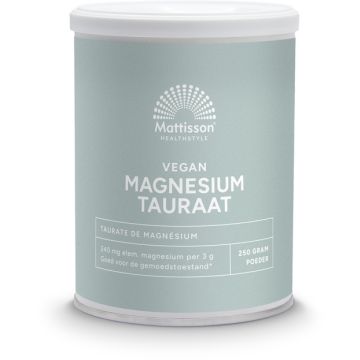 Mattisson Vegan Magnesium Tauraat Poeder 250 gram