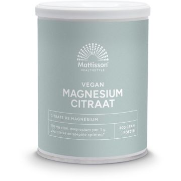 Mattisson Magnesium Citraat Poeder 200 gram