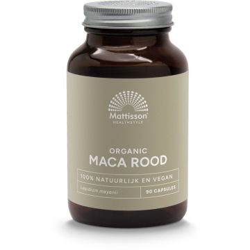 Mattisson Rode Maca 750 mg Bio 90 capsules biologisch