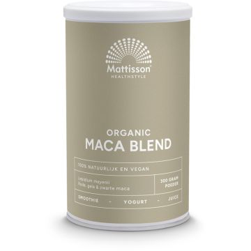 Mattisson Active Maca Poeder blend Bio 300 gram biologisch