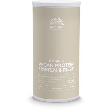Mattisson Organic Vegan Protein Erwten & Rijst 500 gram biologisch