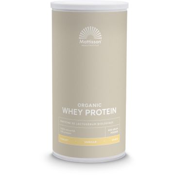 Mattisson Wei Proteïne Vanille Bio 450 gram biologisch