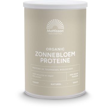 Mattisson Zonnebloem Proteïne Bio 400 gram biologisch