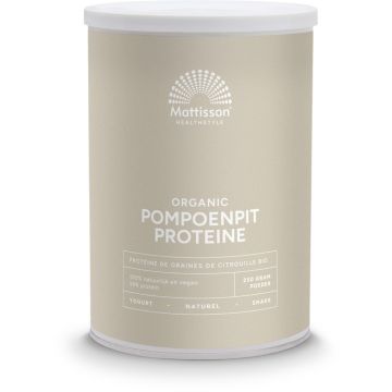 Mattisson Pompoenpit Proteïne 58% Bio 250 gram biologisch