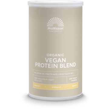 Mattisson Organic Vegan Protein Blend Vanilla 400 gram biologisch