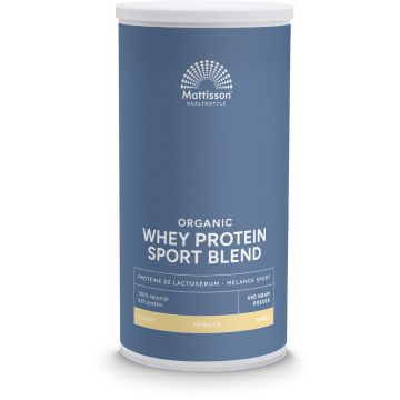Mattisson Organic Sport Whey Protein Blend Vanille 450 gram biologisch