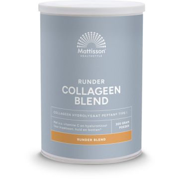 Mattisson Runder Collageen Hydrolysaat Blend met Vanille Smaak - Peptides Peptan® 300 gram