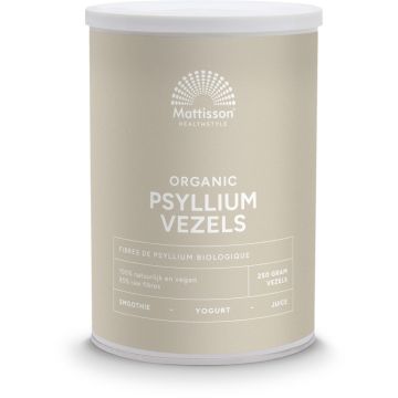 Mattisson Psyllium Vezels Bio 250 gram biologisch