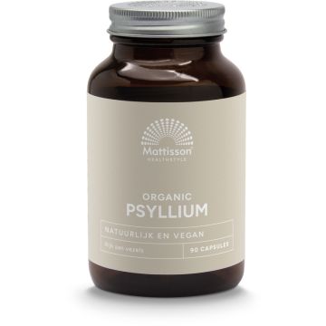 Mattisson Psyllium Husk 750 mg Bio 90 capsules biologisch