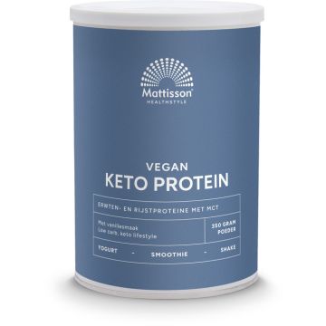 Mattisson Vegan Keto Protein shake - Pea, Rice & MCT 350 gram