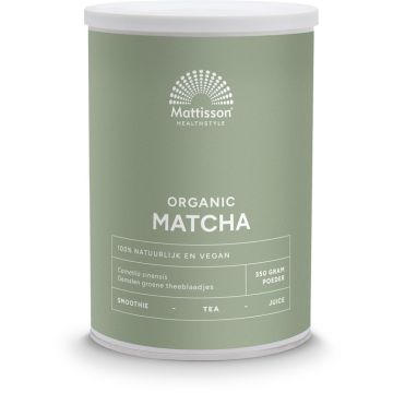 Mattisson Matcha Poeder Instant Bio 350 gram biologisch