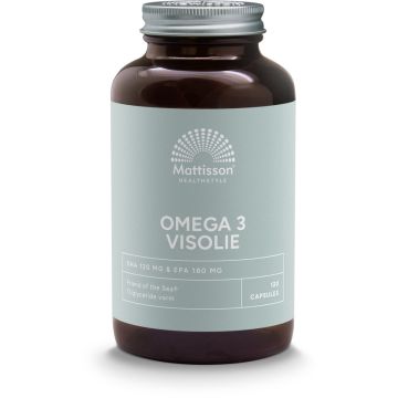 Mattisson Omega 3 Visolie EPA 18% - DHA 12% 1000 mg 120 capsules