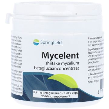 Springfield Mycelent Beta-glucaan 250 mg 120 capsules