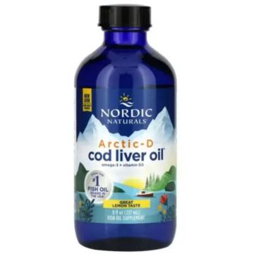 Nordic Naturals Arctic-D Cod Liver Oil Lemon 237 ml