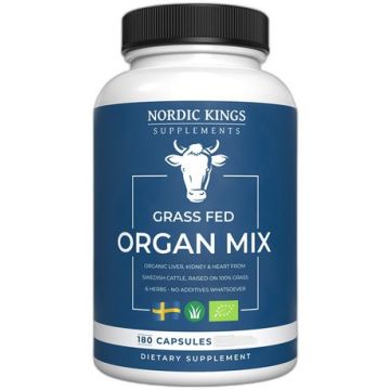 Nordic Kings Supplements Organic Orgaan Mix 180 capsules biologisch