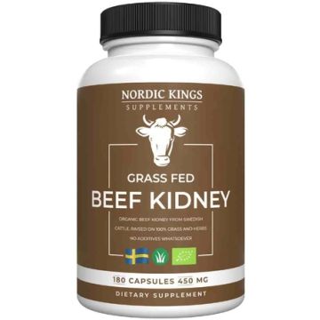 Nordic Kings Supplements Organic Beef Kidney 180 capsules biologisch