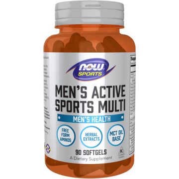 NOW Foods Men's Extreme Sports Multi with Free-Form Amino Acids 90 softgels