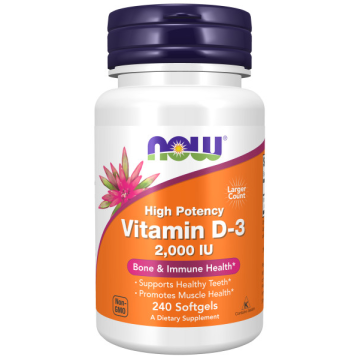 NOW Foods Vitamine D3 2000 IE 50 mcg