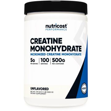Nutricost Creatine Monohydrate Powder 453 gram