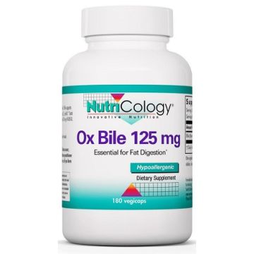 Nutricology Ox Bile (Ossengal) 125 mg 180 capsules