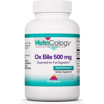 Nutricology Ox Bile (Ossengal) 500 mg 100 capsules
