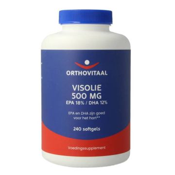 Orthovitaal Visolie 500 mg EPA 18% DHA 12% 