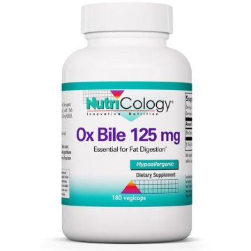 Nutricology Ox Bile (Ossengal) 125 mg 180 capsules