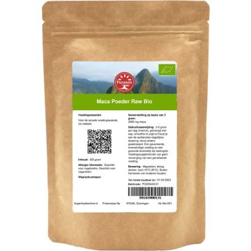 Purason Maca Poeder Bio biologisch