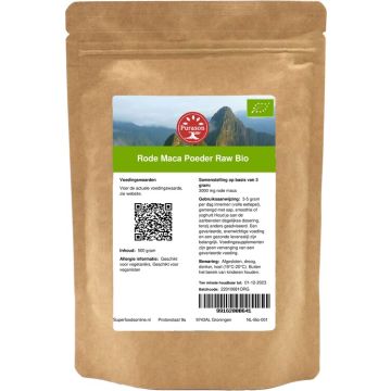 Purason Rode Maca Poeder Bio biologisch