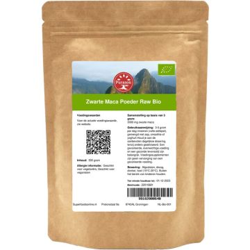 Purason Zwarte Maca Poeder Bio biologisch