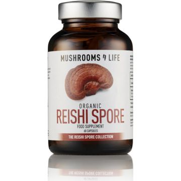 Mushrooms4Life Reishi Sporen Caps 60 capsules biologisch