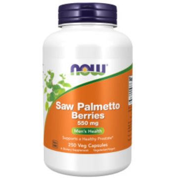 NOW Foods Saw Palmetto Berries 550 mg 250 capsules