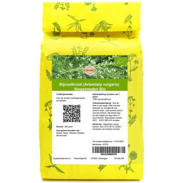 Shakthee Bijvoetkruid (Artemisia vulgaris) fijngesneden Bio 250 gram biologisch