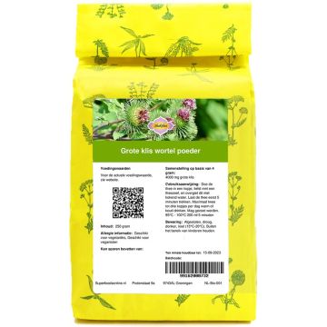 Shakthee Grote Klis (Burdock) wortel theepoeder