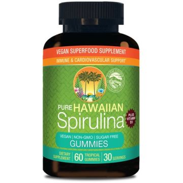 Nutrex Hawaii Hawaiian Spirulina Superfood Gummies + Vitamin D3 60 gummy's
