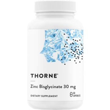 Thorne Zinc Bisglycinate 30 mg 60 capsules