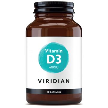 Viridian Vitamin D3 (Vegan) 400 IU (10 mcg)