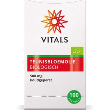 Vitals Teunisbloemolie BIO 100 softgels biologisch