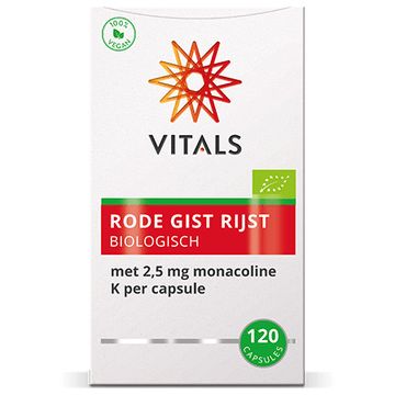 Vitals Rode Gist Rijst Bio 120 capsules biologisch