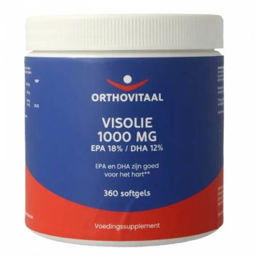 Orthovitaal Visolie 1000 mg EPA 18% DHA 12% 360 softgels