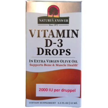 Nature's Answer Vitamin D3 drops 15 milliliter