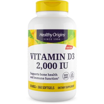 Healthy Origins Vitamine D3 2000 IE