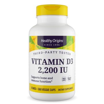 Healthy Origins Vitamin D3 2200 IU 360 capsules