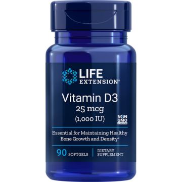 Life Extension Vitamine D3 1000IE 250 softgels
