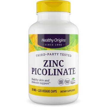 Healthy Origins Zinc Picolinate 30 mg 120 capsules